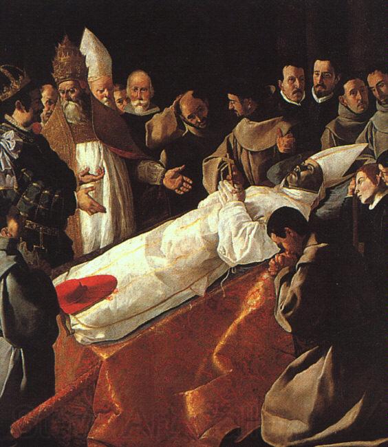 Francisco de Zurbaran The Lying in State of St.Bonaventura Norge oil painting art